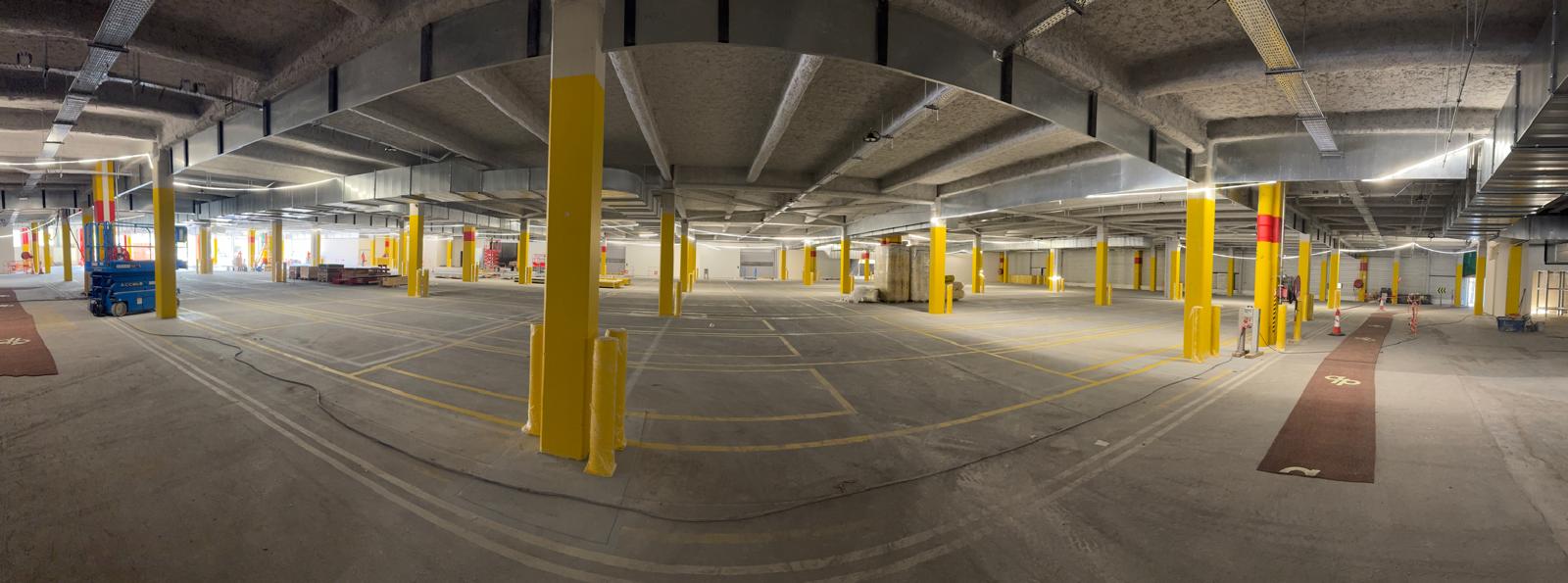 Réalisation de signalétique horizontale sur une plateforme logistique